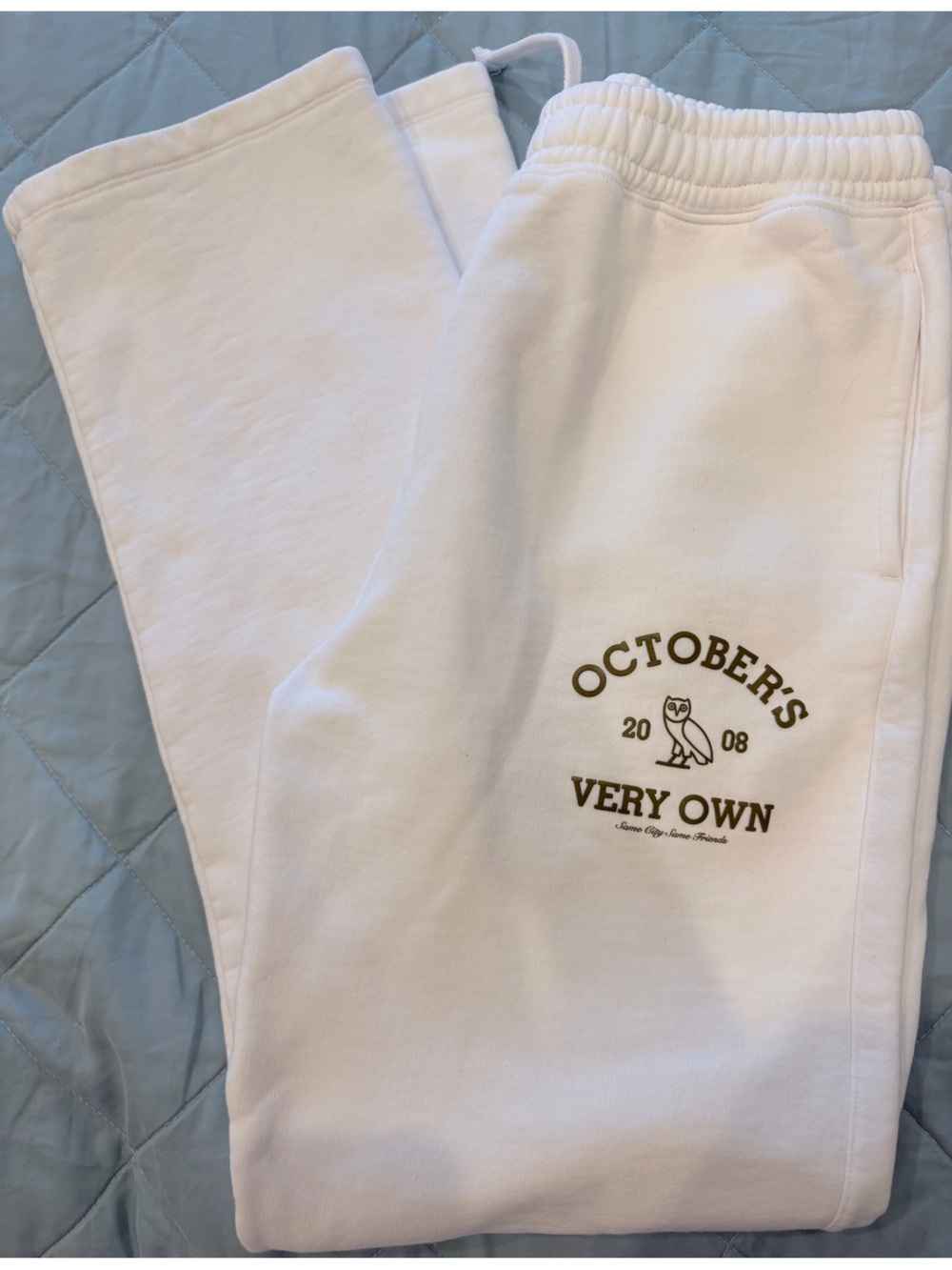 OVO October’s Very Own Collegiate Arch Logo Sweatpants - White